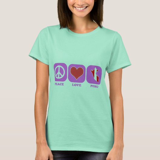 Peace Love Peru T-shirt (Voorkant)