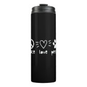 Peace Love Pet Sit Thermosbeker (Voorkant)