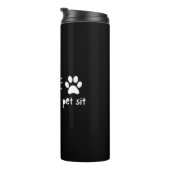 Peace Love Pet Sit Thermosbeker (Geroteerd rechts)