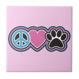 Peace-Love-Pets Tegeltje