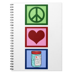 Peace Love Pharmacist Notitieboek