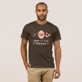 Peace Love Pharmacy Brown T-shirt (Voorkant volledig)