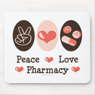 Peace Love Pharmacy Mousepad Muismat