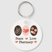 Peace Love Pharmacy Sleutelhanger (Voorkant)