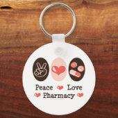 Peace Love Pharmacy Sleutelhanger (Voorkant)