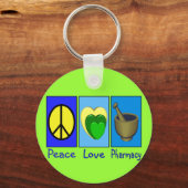 Peace Love Pharmacy Sleutelhanger (Voorkant)