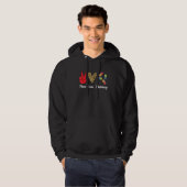 Peace Love Pharmacy Technician Hoodie (Voorkant volledig)