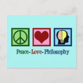 Peace Love Philosophy Briefkaart (Voorkant)
