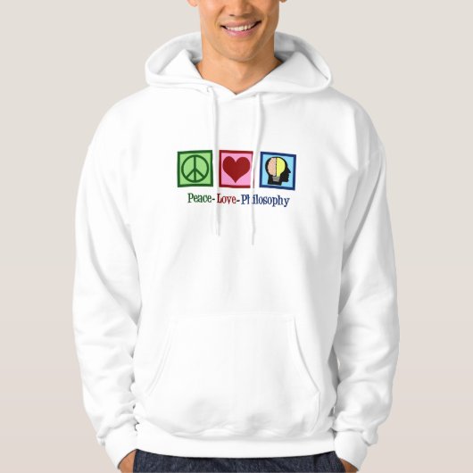 Peace Love Philosophy Hoodie (Voorkant)