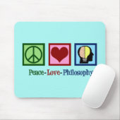 Peace Love Philosophy Muismat (Met muis)