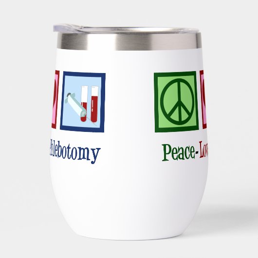 Peace Love Phlebotomie Cute Phlebotomist (Rechts)