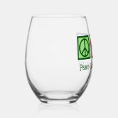 Peace Love Phlebotomie Cute Phlebotomist Wijnglas Zonder Voet (Rechts)