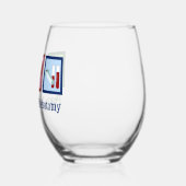 Peace Love Phlebotomie Cute Phlebotomist Wijnglas Zonder Voet (Links)