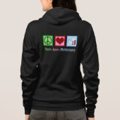 Peace Love Phlebotomie Hoodie (Achterkant)