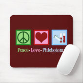 Peace Love Phlebotomie Muismat (Met muis)