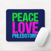 Peace Love Phlebotomie Muismat (Met muis)