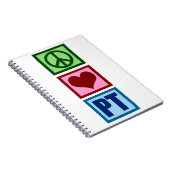 Peace Love Physical Therapist Notitieboek (Rechterzijde)