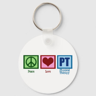 Peace Love Physical Therapist Sleutelhanger