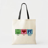 Peace Love Physical Therapist Tote Bag (Voorkant)