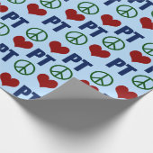 Peace Love Physical Theraption PT Pattern Cadeaupapier (Hoek)