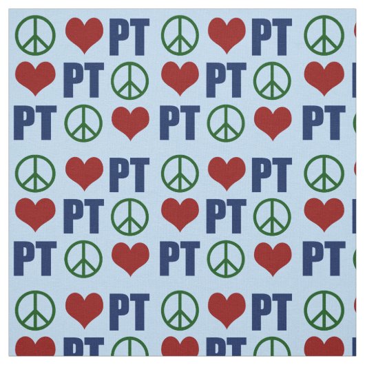 Peace Love Physical Theraption PT Pattern Stof (Swatch)