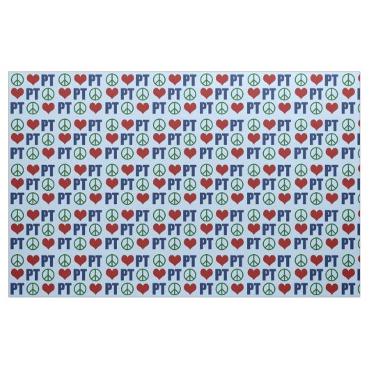Peace Love Physical Theraption PT Pattern Stof (Fat Quarter)