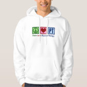 Peace Love Physical Therapy Cool PT Hoodie (Voorkant)
