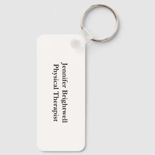 Peace Love Physical Therapy Cute Personalized PT Sleutelhanger (Achterkant)
