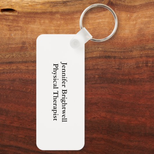 Peace Love Physical Therapy Cute Personalized PT Sleutelhanger (Achterkant)