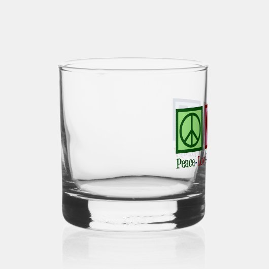 Peace Love Physical Therapy Cute PT Whisky Glas (Rechts)