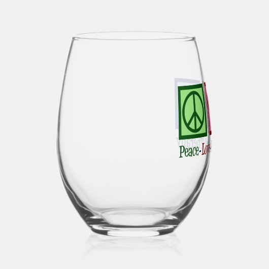 Peace Love Physical Therapy Cute PT Wijnglas Zonder Voet (Rechts)