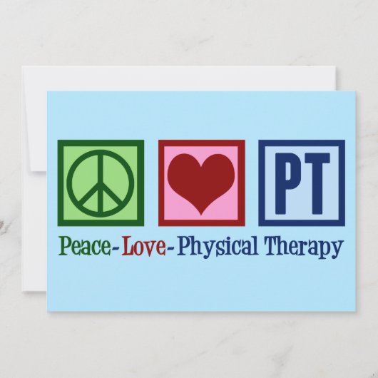 Peace Love Physical Therapy Kaart (Voorkant)