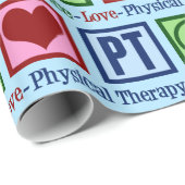 Peace Love Physical Therapy Kerstmis Cadeaupapier (Rol Hoek)