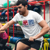 Peace Love Physical Therapy Mannen T-shirt