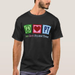 Peace Love Physical Therapy PT T-shirt<br><div class="desc">Dit coole t-shirt van de fysiotherapeut heeft een vredesteken, hart en de letters PT voor fysieke therapie.</div>