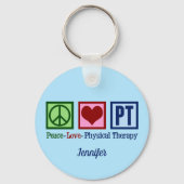 Peace Love Physical Therapy Sleutelhanger (Voorkant)