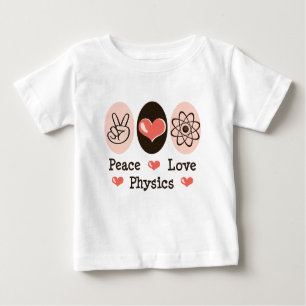 Peace Love Physics Baby Lange-hoes T-shirt