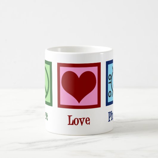 Peace Love Physics Koffiemok (Center)