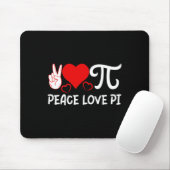 Peace Love Pi I Pi Symbol I Pi Muismat (Met muis)