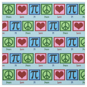 Peace Love Pi Stof