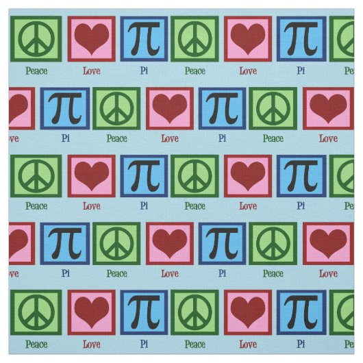 Peace Love Pi Stof (Swatch)