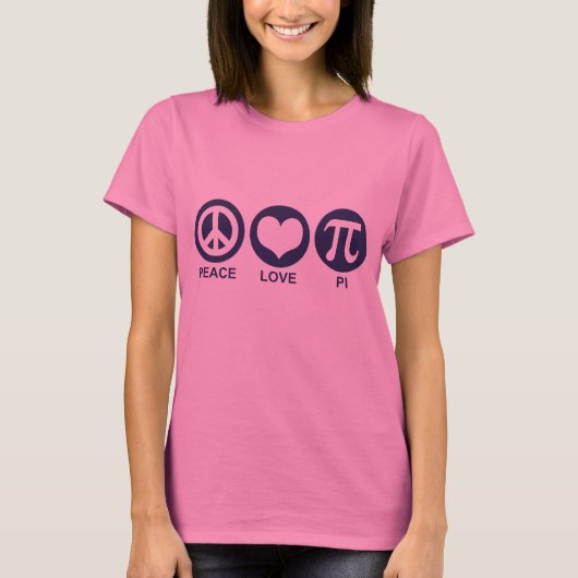 Peace Love Pi T-shirt (Voorkant)