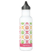 Peace Love Pi Wiskunde BPA Free Waterfles (Links)