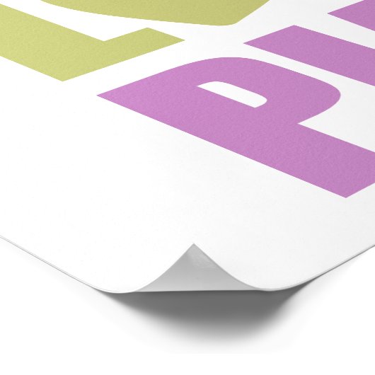 Peace Love Piano Poster (Hoek)