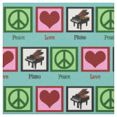 Peace Love Piano Stof (Close Up)