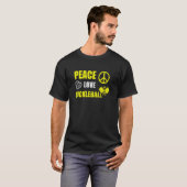 Peace Love Pickelball Fun True T-shirt (Voorkant volledig)