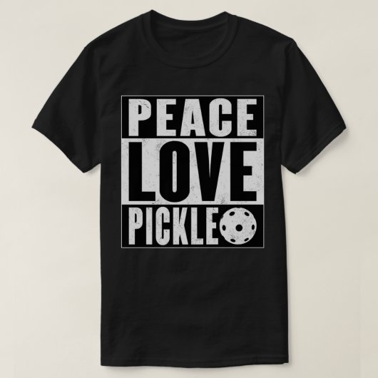 Peace Love Pickleball als Funny Pickleball Premium T-shirt (Design voorkant)