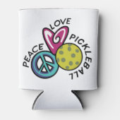 Peace Love Pickleball Blikjeskoeler (Voorkant)