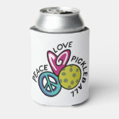 Peace Love Pickleball Blikjeskoeler (Blikje Achterkant)