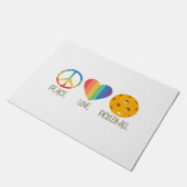 Peace Love Pickleball Deurmat (Schuin)